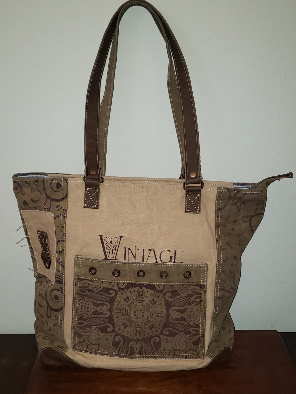 4.99 Ship 🔥Large Canvas Tote Shoulder